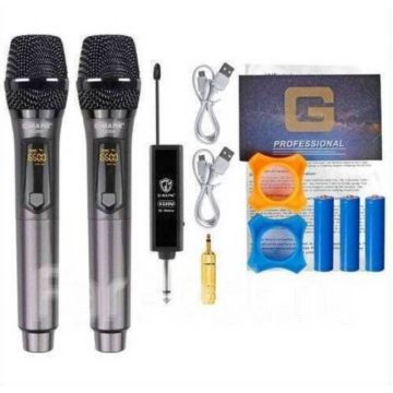 Беспроводные вокальные караоке микрофоны,радио система G-mark x220u