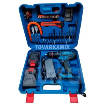 Аккумуляторный шуруповерт на 40 предметов tm 336