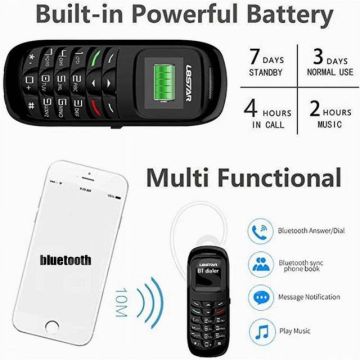 Мини мобильный телефон,маленький,гарнитура,смартфон,L8STAR BM70
