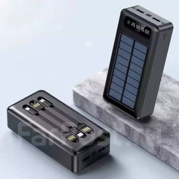 Внешний аккумулятор на солнечной батарее,Пауэрбанк,50000mah