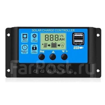 Контроллер заряда солнечной панели батареи, 10A 12/24v