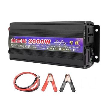 Инвертор тока напряжения,преоброзователь 12V 220V 2000W ВАТ4000W
