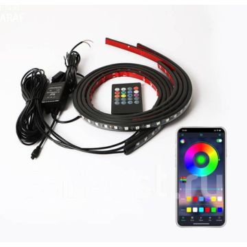 Диодная лента RGB подсветка ног днища автомобиля авто