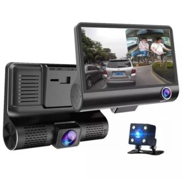 Видеорегистратор автомобильный с 3 камерами DVR WDR Full HD 1080P