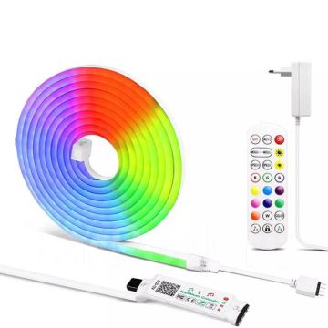 Гибкая,неоновая лента RGB, светодиодная подсветка потолка,кухни 5М -кв