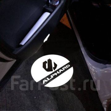 Штатная проекция логотипа Toyota Alphard,подсветка в двери,2шт