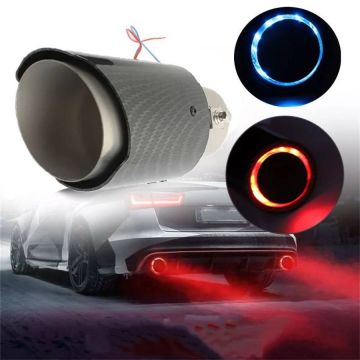 Насадка на выхлопную трубу,глушитель с подсветкой TP-1009-ZZ-BL