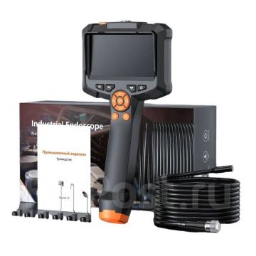 Технический эндоскоп бороскоп с экраном,камера 8мм,5м,автомобильный