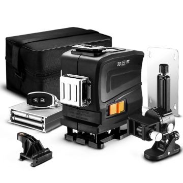 Лазерный уровень на 12 линий,нивелир,DEKO LL12-GTD зеленый луч