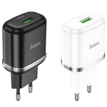 Сетевой адаптер питания hoco N3 Special single port QC3.0,18W,адаптер