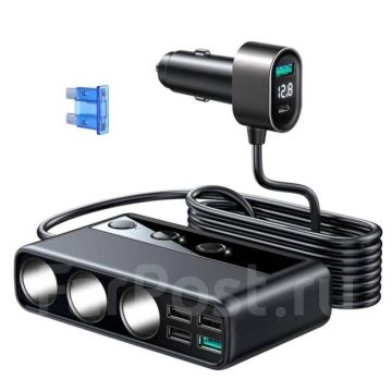 Автомобильный разветвитель прикуривателя 154W USB JOYROOM JR-CL06