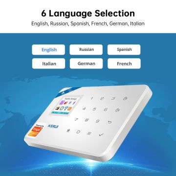 Сигнализация охранная yмнaя систeмa KERUI Tuya, Wi-Fi GSM