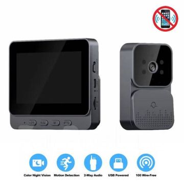 Умный дверной Wi-Fi видеозвонок звонок,видеодомофон с экраном K5 plus