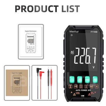 Мультиметр цифровой MASTFUYI FY106B постоянного и переменного тока