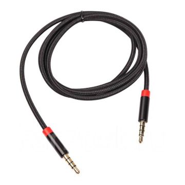 AUX кабель,Mini Jack 3,5-3,5 мм,Аудиокабель FSAT 2.1А,3М