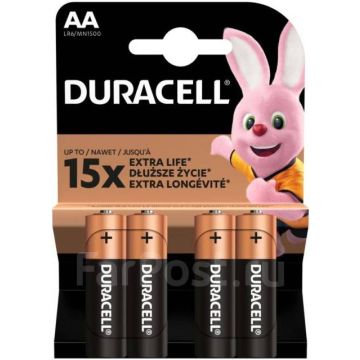 Батарейки пальчиковые Duracell АА LR6 (цена за 4шт)