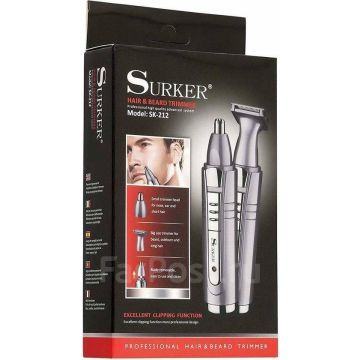 Триммер аккумуляторный для волос,бороды,носа,ушей Surker sk-212
