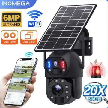 Камера видеонаблюдения 4G уличная, с солнечной батареей.20Х зум