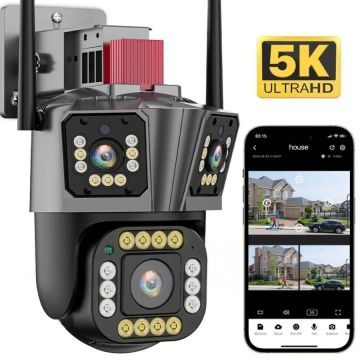 Камера видеонаблюдения wifi уличная 12мп,поворотная,WQQ839-PW-2