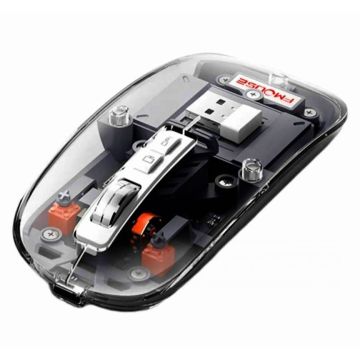 Беспроводная мышь Bluetooth USB прозрачный корпус