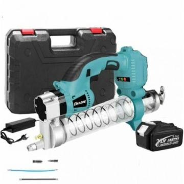 Шприц для смазки. Смазочный пистолет аккумуляторный. В кейсе