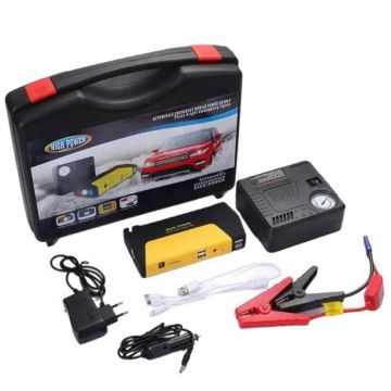 Пусковое автомобильное устройство с компрессором.Пускач 38000 мАч