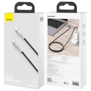 Зарядный кабель Baseus Cafule Series Type-C-Type-C 100W 1M