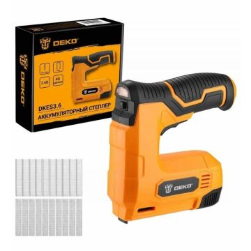 Степлер аккумуляторный скобовбиватель DEKO DKES3.6 1x1. 5Aч