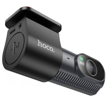 Автомобильный видеорегистратор HOCO DV7 2K Чёрный
