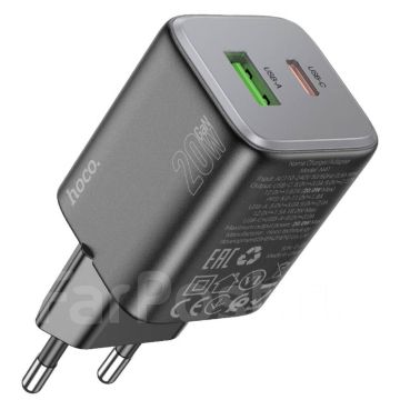 Сетевое зарядное устройство HOCO N41 адаптер USB,TYPE-C +кабель PD20W