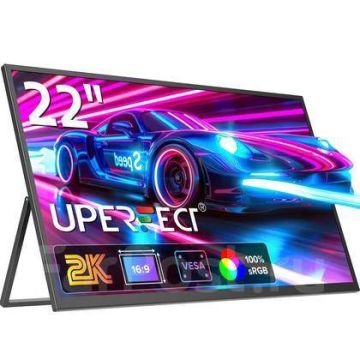 Монитор портативный UPERFECT 22 дюйма, 2К,FreeSync для ПК,Ноутбука