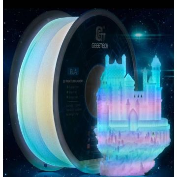 Светящаяся нить для 3D принтера Multicolor glow 1,75. 1кг.