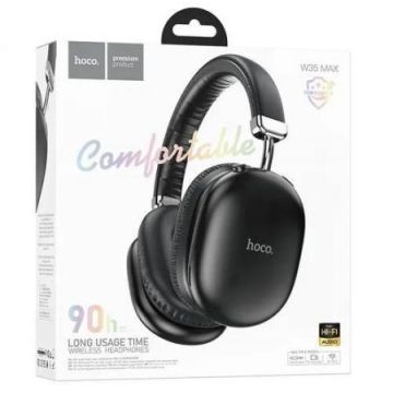 Беспроводные наушники W35 MAX JOY 800mAh, Bluetooth MP3 чёрные