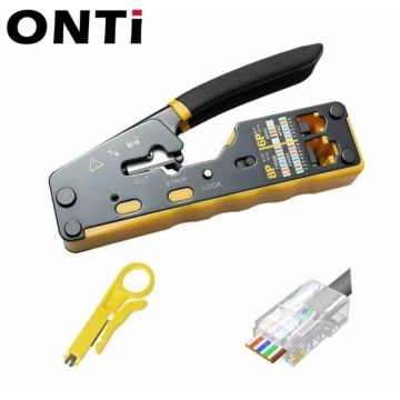 Клещи для обжима клемм,наконечников.Кримпер RJ45,8PиRJ11/12.6P: CAT5