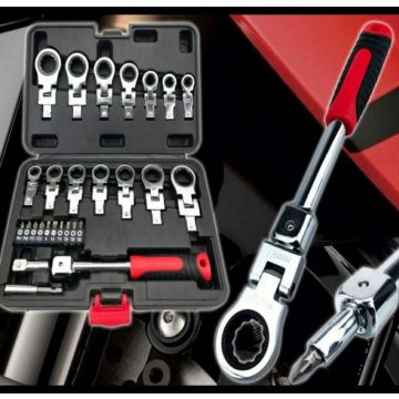 Набор трещеточных ключей 27 предметов в кейсе. Гарантия