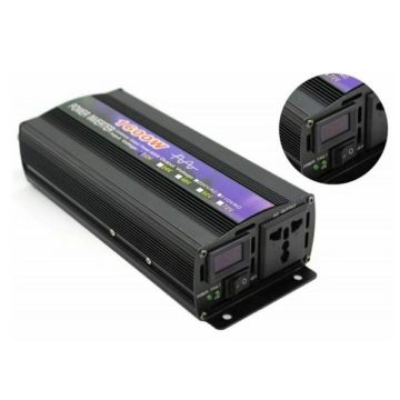 Инвертор тока преобразователь 12/220V, 1600W чистый синус