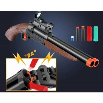 Двухствольный обрез. Дробовик игрушечный. 10 пуль.