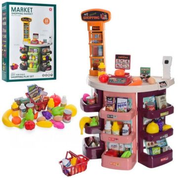 Детский игрушечный магазин,касса 44 предмета